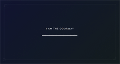 Desktop Screenshot of iamthedoorway.com